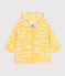 Babies' shark print UV protection polyester windbreaker ORGE yellow/MARSHMALLOW white
