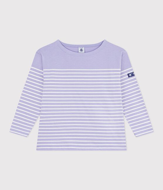 Children's cotton Breton top SQUAW purple/MILK