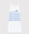 Women's Iconic Strappy Cotton Dress ECUME white