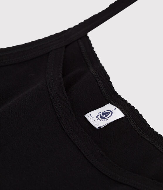 Women's cotton tank top NOIR black