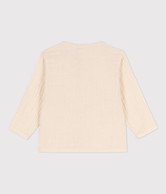 Babies' Cotton Gauze Shirt AVALANCHE Ecru