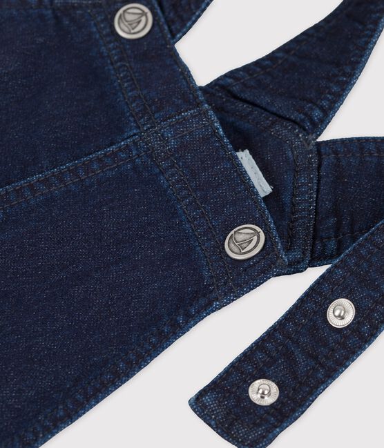 Girls' Denim Dungaree Dress DENIM BLEU FONCE blue