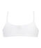 Girl's plain crop top ECUME white