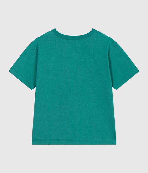 Children's short-sleeved cotton T-shirt green