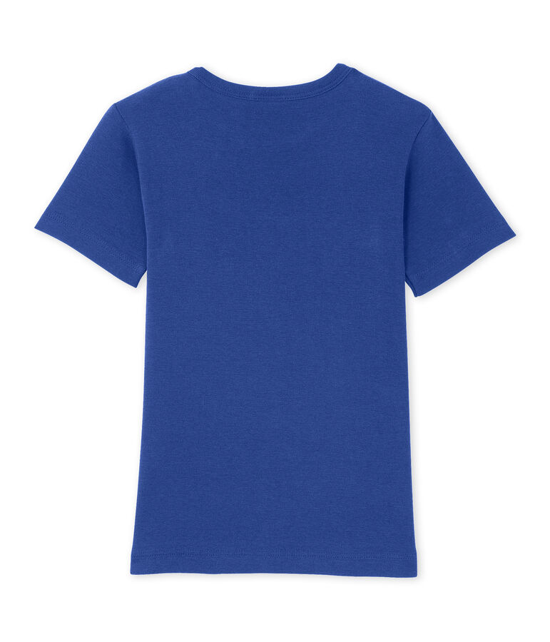 Boy's patterned tee Peter blue