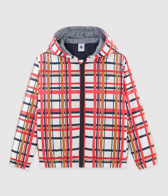 Unisex Children's Windbreaker MARSHMALLOW+SIGNAL white/MULTICO red