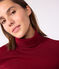 The Iconic cotton polo neck top for women AMARANTE
