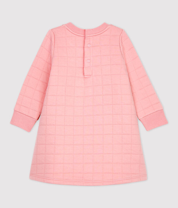 Babies' Organic Quilted Dress pink