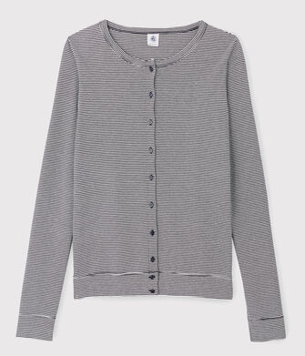 Women's Iconic Striped Cotton Cardigan