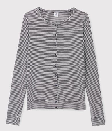 Women's Iconic Striped Cotton Cardigan