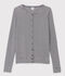 Women's Iconic Striped Cotton Cardigan blue/white