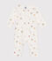 Babies' footless cotton pyjamas MARSHMALLOW white/MULTICO white