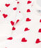 Women's Heart Themed Cotton Pyjamas MARSHMALLOW white/TERKUIT red
