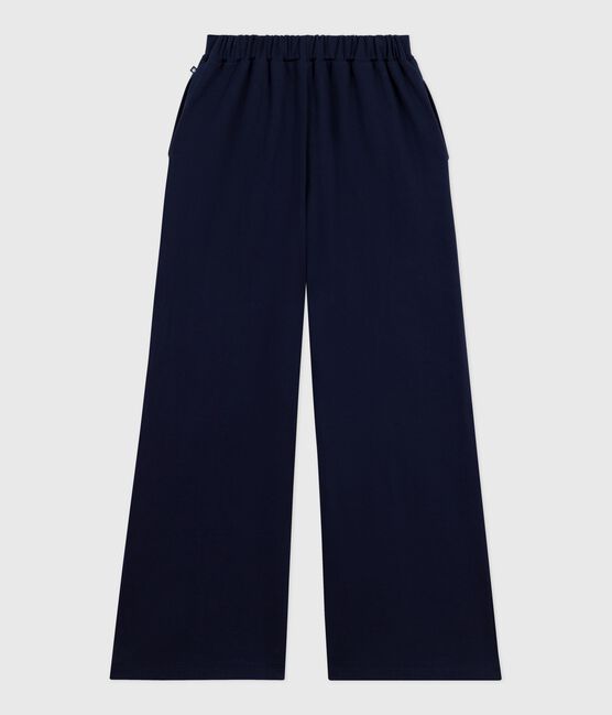 Women's cotton trousers SMOKING blue