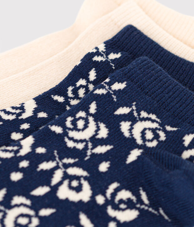 Children's Floral Cotton Socks - 2-Pack multicolor