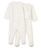 Babies' White Velour Sleepsuit - 2-Pack variante 1