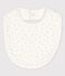 Organic Cotton Baby Bib MARSHMALLOW white/GRIS grey
