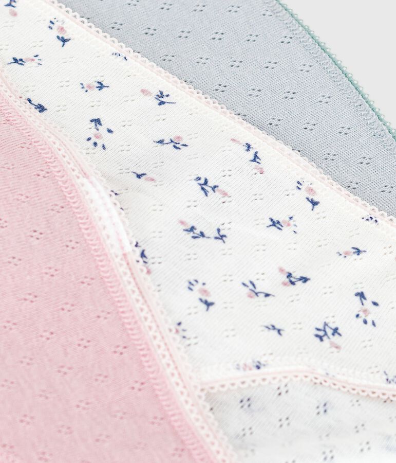 Pack of women's openwork cotton pants variante 1