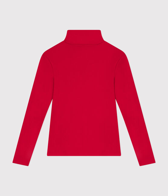 Women's The Iconic rollneck cotton T-shirt CORRIDA red