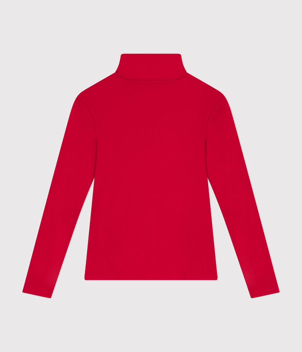 Women's The Iconic rollneck cotton T-shirt red