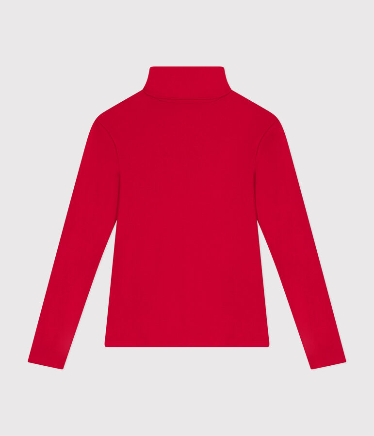 Women's The Iconic rollneck cotton T-shirt red