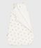 Babies' 2 TOG bear-print cotton sleeping bag MARSHMALLOW /BRUN