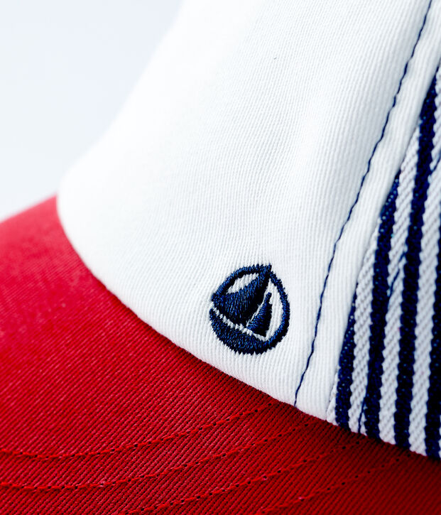 Tricoloured Baby Cap white/multicolor