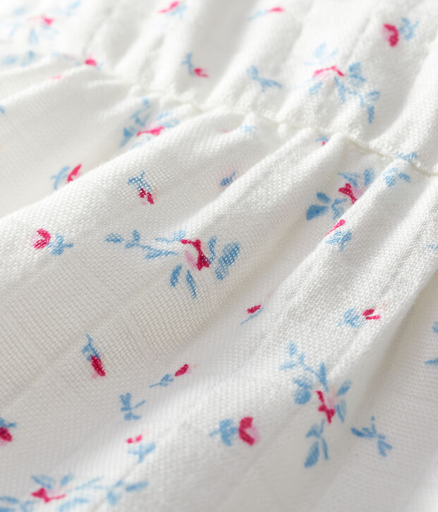 Baby Girls' Easy-Care Jumpsuit white/multicolor