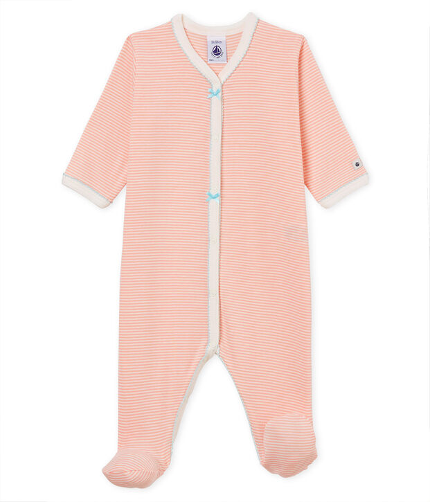 Baby Girls' Sleepsuit pink/white