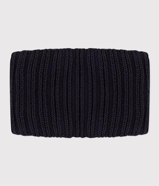 Babies' Unisex Fleece-Lined Knitted Snood SMOKING blue