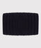 Babies' Unisex Fleece-Lined Knitted Snood SMOKING blue