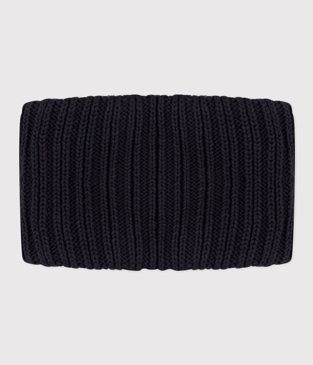 Babies' Unisex Fleece-Lined Knitted Snood SMOKING