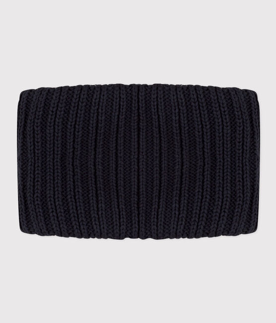 Babies' Unisex Fleece-Lined Knitted Snood SMOKING blue