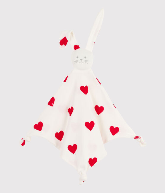 Heart Themed Cotton Comforter MARSHMALLOW white/TERKUIT red