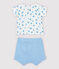Babies' Blue Organic Cotton Easy-Care Clothing - 2-Pack MARSHMALLOW white/MULTICO white