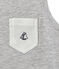 Boy's tank top with breast pocket BELUGA CHINE grey