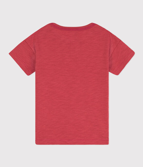 Boys' Printed Cotton T-Shirt PAPI pink