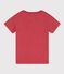 Boys' Printed Cotton T-Shirt PAPI pink