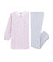 Girls' Velour Nightdress with Leggings MARSHMALLOW white/MULTICO white