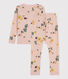 Girls' Floral Cotton Snugfit Pyjamas
