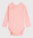 Baby Girls' Long-Sleeved Wrapover Bodysuit