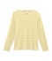 Men's iconic stripy breton top MARSHMALLOW white/BAMBOO yellow