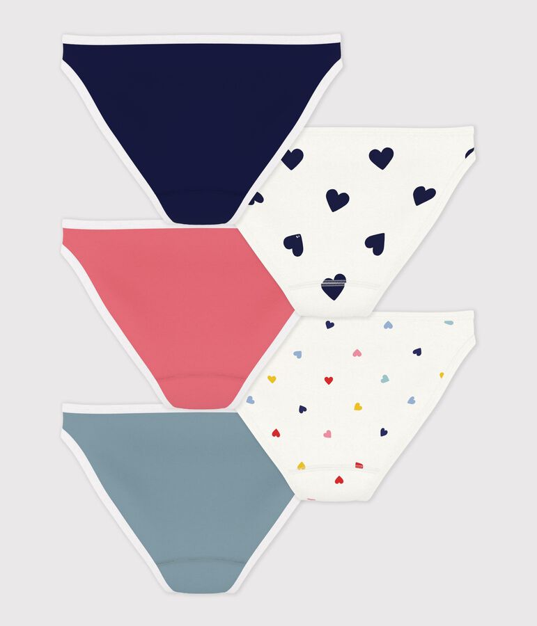 Pack of women's printed cotton pants multicolor