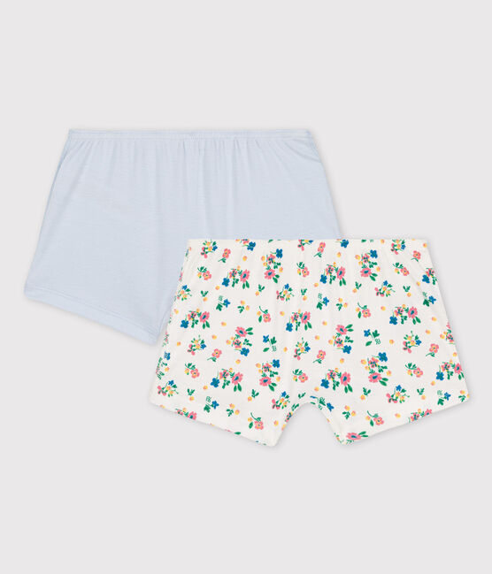 Girls' Floral Print Organic Cotton Hipsters - 2-Pack variante 1