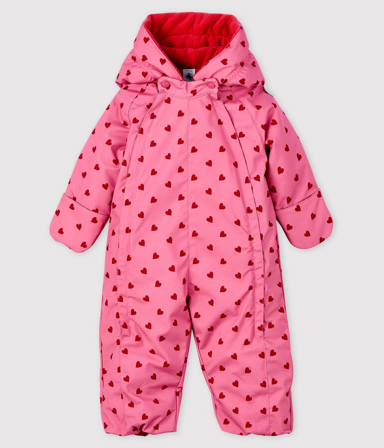 Baby girl's snowsuit CHEEK pink/TERKUIT red