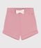 Babies' plain cotton shorts CHARME pink