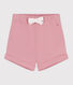 Babies' plain cotton shorts
