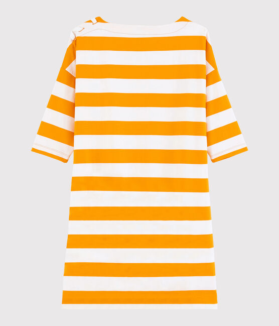 Women's Striped Dress TEHONI yellow/MARSHMALLOW white