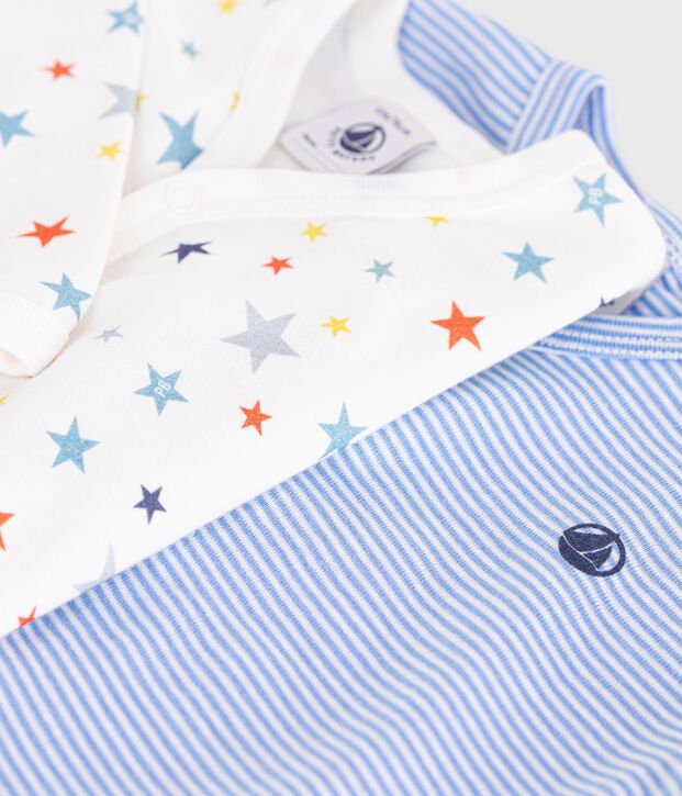 Pack of babies' printed cotton pyjamas multicolor