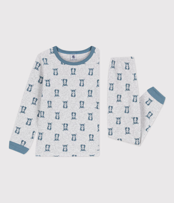 Children's velour pyjamas POUSSIERE grey/ROVER